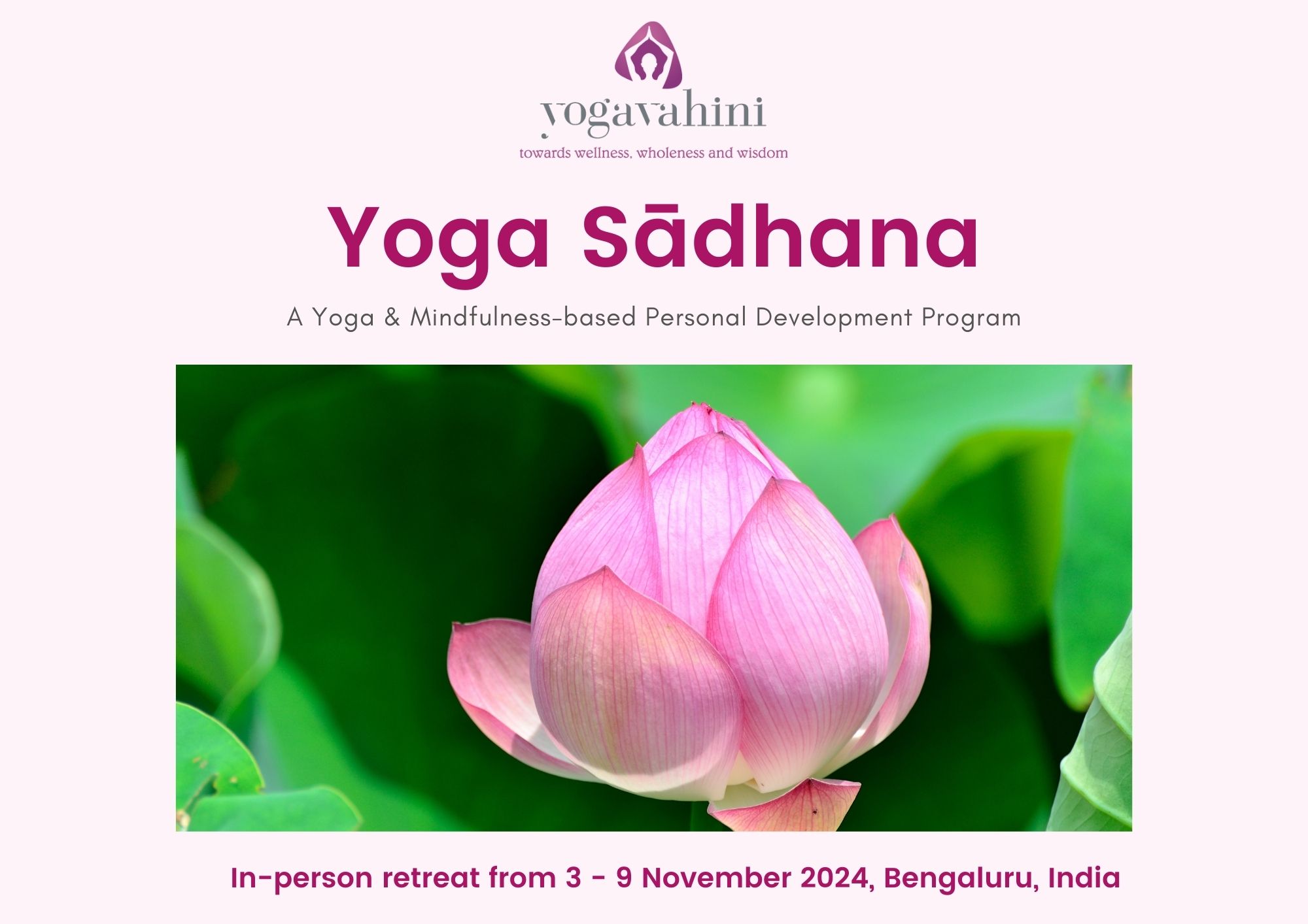 yoga sadhana -- mindfulness program in bengaluru